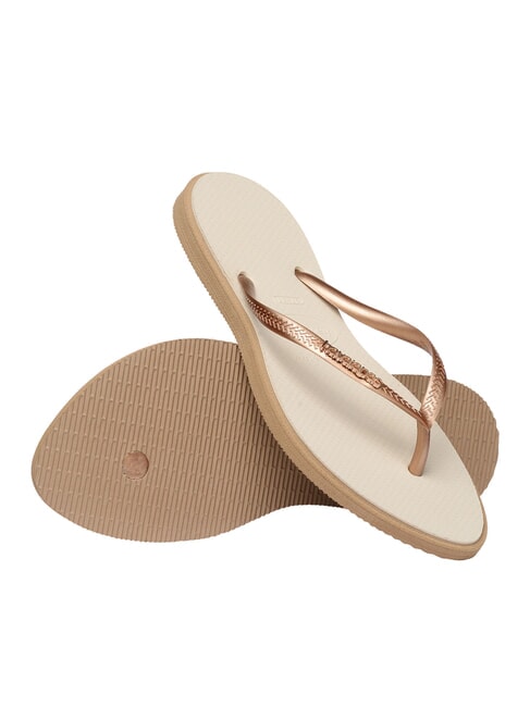 SLIM POINT Papuci flip-flop aur roz/bej - Pantofi femei