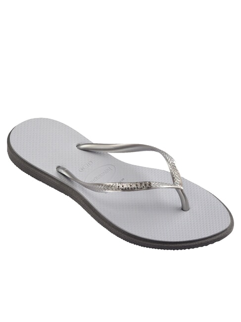 SLIM POINT Papuci flip-flop oțel / gri - Pantofi femei