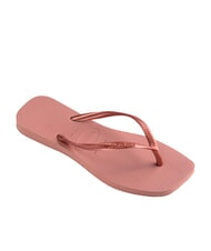 HAVAIANAS SLIM SQUARE Flip Flops cu v&acirc;rful pătrat CROCUS / ROSE - Pantofi femei - 2