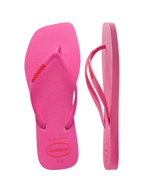 SQUARE LOGO Papuci flip-flop rozflux - Pantofi femei