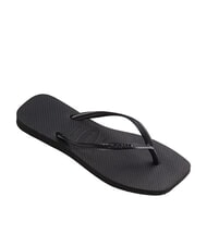 HAVAIANAS SLIM SQUARE Flip Flops cu v&acirc;rful pătrat BLACK - Pantofi femei - 2