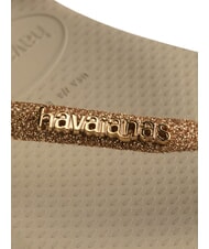 HAVAIANAS SLIM GLITTER II Papuci flip-flop nisip/auriu deschis metalic - Pantofi femei - 4