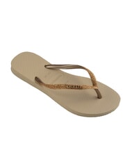 HAVAIANAS SLIM GLITTER II Papuci flip-flop nisip/auriu deschis metalic - Pantofi femei - 2