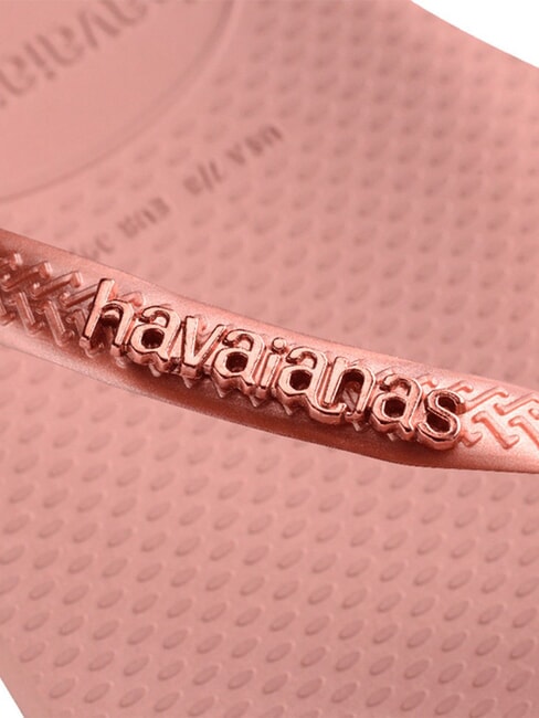 SLIM LOGO Papuci flip-flop crocus rose/blush auriu - Pantofi femei