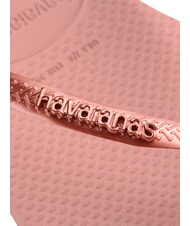 HAVAIANAS SLIM LOGO Papuci flip-flop crocus rose/blush auriu - Pantofi femei - 4