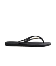 HAVAIANAS SLIM LOGO Papuci flip-flop negru/auriu - Pantofi femei - 3