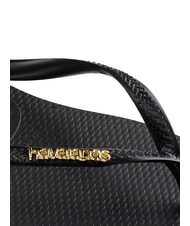 HAVAIANAS SLIM LOGO Papuci flip-flop negru/auriu - Pantofi femei - 5