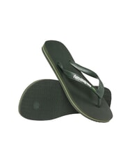 HAVAIANAS BRASIL LOGO Încălțăminte bărbătească măsline verzi/măsline verzi - Pantofi unisex - 5