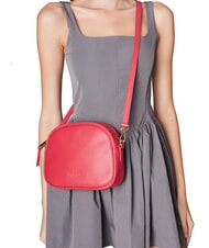 TOSCA BLU MOONY BAGS Geantă mică de umăr din piele CORAL - Genți femei - 4