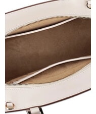 TOSCA BLU AMELIA Geanta de mana din piele cu farmec fildeș alb - Genți femei - 3