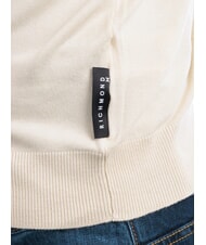 RICHMOND X LICONE Cardigan cu decolteu &icirc;n V cu nasturi alb de os - Pulovere pentru bărbați - 5