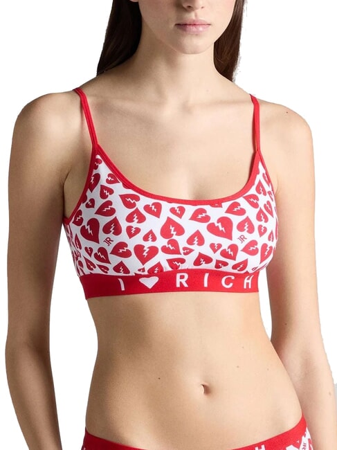 MARTIN 2 sutiene bandeau wht/negru - Lenjerie de corp pentru femei