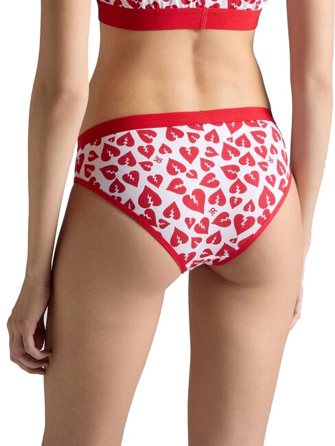 ROY 2 slip cu talie joasa wht/negru - Slip pentru femei