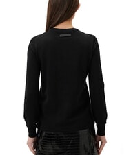 JOHN RICHMOND PARANA Cardigan lurex cu decolteu rotund negru2 - Pulovere pentru femei - 2