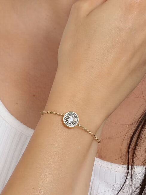 UNIQUE SOLITAIRE Bratara cu zirconiu aur galben - Brățări