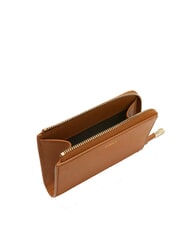 FURLA GOCCIA Suport card din piele cu fermoar coniac - Portofele femei - 2