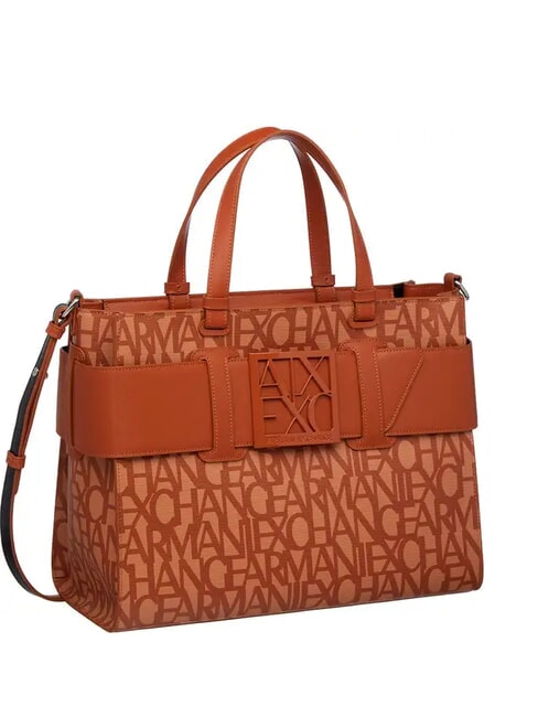 LOGO ALL OVER Geanta de mana cu curea de umar cam. trandafiri/mașină. cafenea - Genți femei