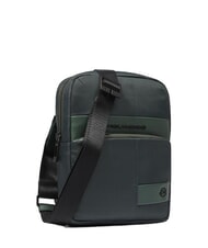 PIQUADRO WOLLEM Geanta iPad mini din material si piele VERDE - Genți de umăr bărbați - 2