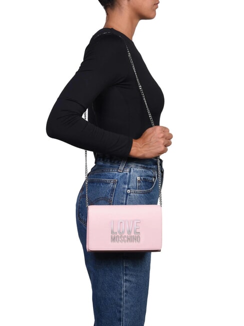 CHAIN Lettering Geanta de umar pudra de fata - Genți femei