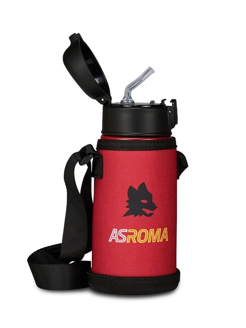 AS ROMA Sticla de apa termala 460 ml cu suport sticla negru - Sticle termice
