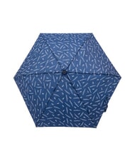 FERRÈ LOGO ALL OVER Mini umbrelă manuală bleumarin03 - Umbrele - 2