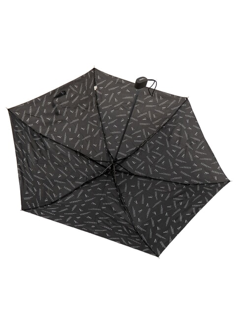 LOGO ALL OVER Mini umbrelă manuală negru03 - Umbrele