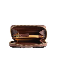 THE BRIDGE AMELIA Portofel din piele mini cu fermoar BROWN - Portofele femei - 2