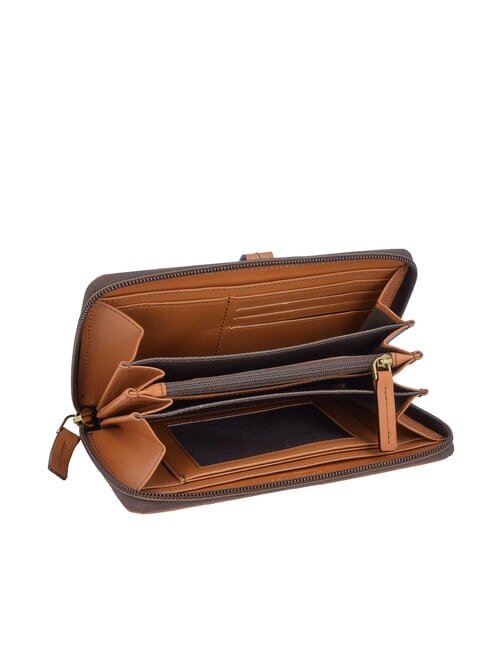 FLORENTIN Portofel de piele Cognac / Aur - Portofele femei