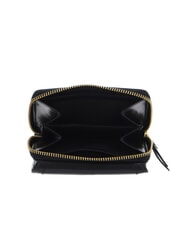 THE BRIDGE FEDERICA Portofel mic din piele Negru de aur - Portofele femei - 3