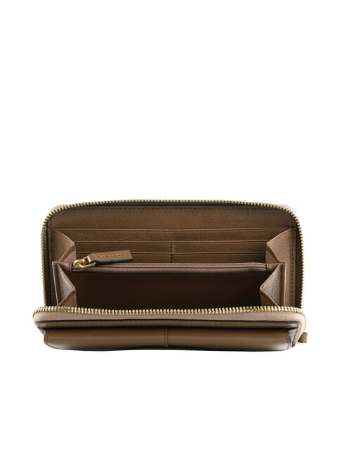 ELISABETTA Portofel mare din piele cu buzunar stridie abb. aur - Portofele femei