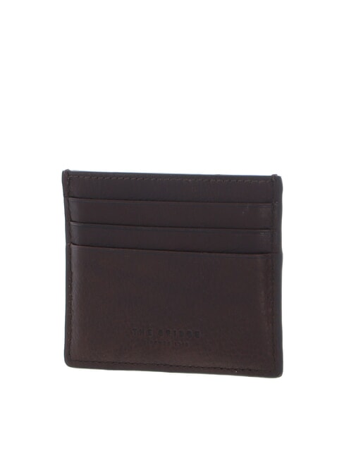 FABIO Suport plat pentru card din piele castan dulce ruteniu dk - Portofele bărbați