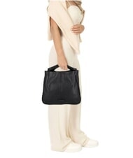 THE BRIDGE ELISABETTA Geanta din piele cu bareta de umar Negru de aur - Genți femei - 6