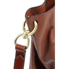 THE BRIDGE ELISABETTA Geanta din piele cu bareta de umar BROWN - Genți femei - 3