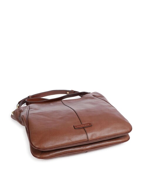 ELISABETTA Geanta din piele cu bareta de umar BROWN - Genți femei