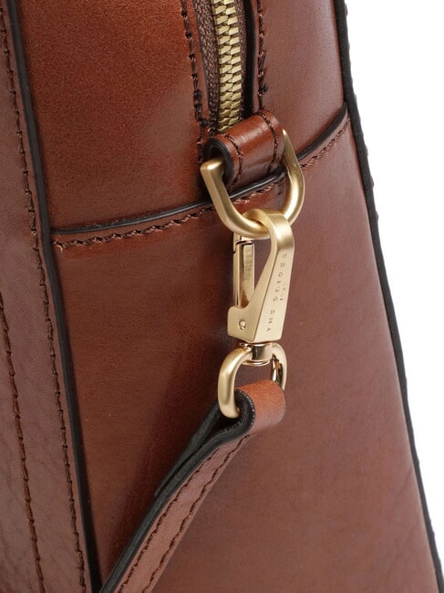 FIONA Servieta din piele pentru laptop de 14". BROWN - Serviete birou