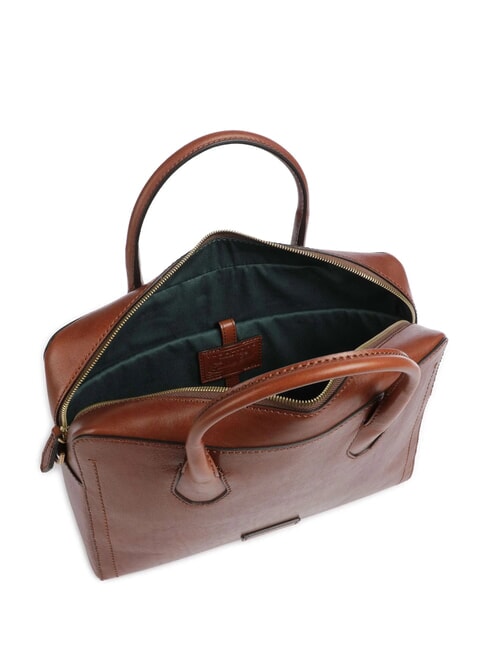 FIONA Servieta din piele pentru laptop de 14". BROWN - Serviete birou