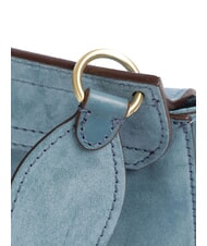 THE BRIDGE ERICA Geanta de umar din piele cu franjuri cerul cu aur - Genți femei - 3