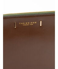 THE BRIDGE CHIARA Pochette din piele BROWN - Genți femei - 3