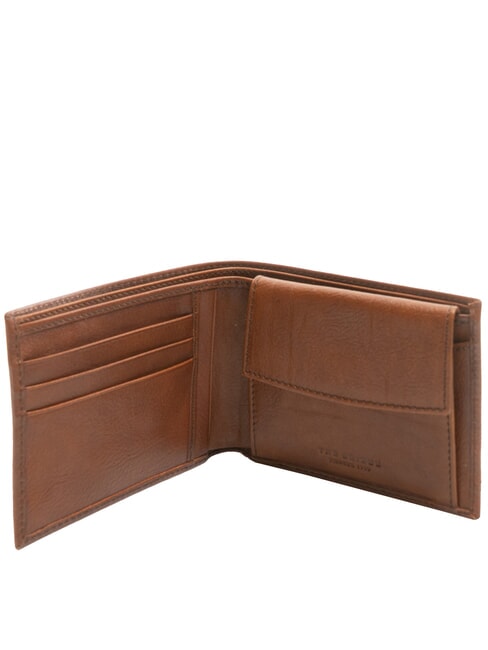 CESARE  Portofel din piele Maro / Paladiu - Portofele bărbați