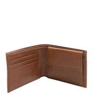 THE BRIDGE CESARE  Portofel din piele Maro / Paladiu - Portofele bărbați - 2