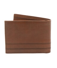 THE BRIDGE CESARE  Portofel din piele Maro / Paladiu - Portofele bărbați - 3