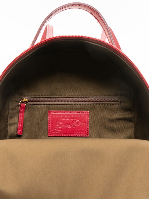 ELETTRA Rucsac rotund din piele boabe abb. aur - Genți femei