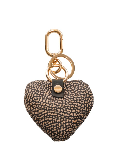 KEYRING Cuore Breloc cu farmec OP / NATURAL / NEGRU - Portchei