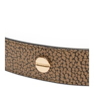 BORBONESE GRAFFITI Cureaua cu crampoane natural op / negru - Curele - 4