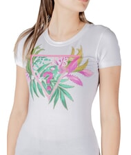 GUESS CN SS LEAF Tricou cu maneca scurta alb purpuriu - tricou - 3