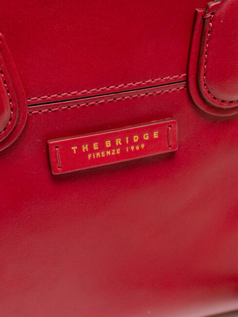 ELETTRA Geanta de mana din piele cu bareta de umar boabe abb. aur - Genți femei