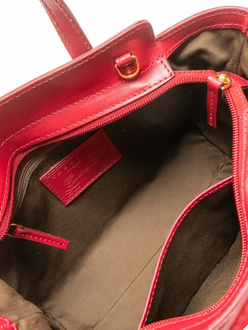 ELETTRA Geanta de mana din piele cu bareta de umar boabe abb. aur - Genți femei