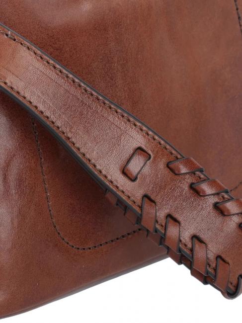 FEBE Frumusețe din piele cu împletituri BROWN - Truse de toaletă