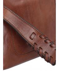 THE BRIDGE FEBE Frumusețe din piele cu împletituri BROWN - Truse de toaletă - 4