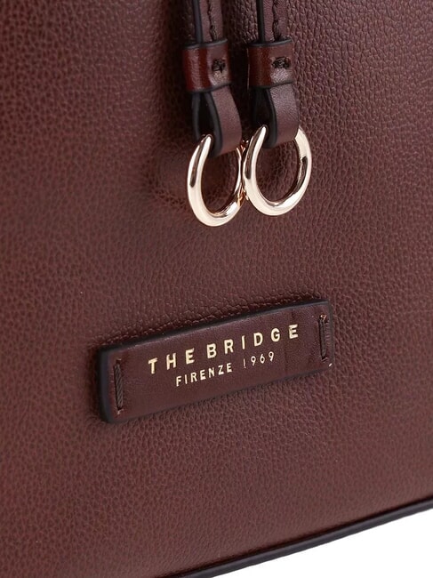 CARLOTTA Geantă de umăr tip bucket BROWN - Genți femei